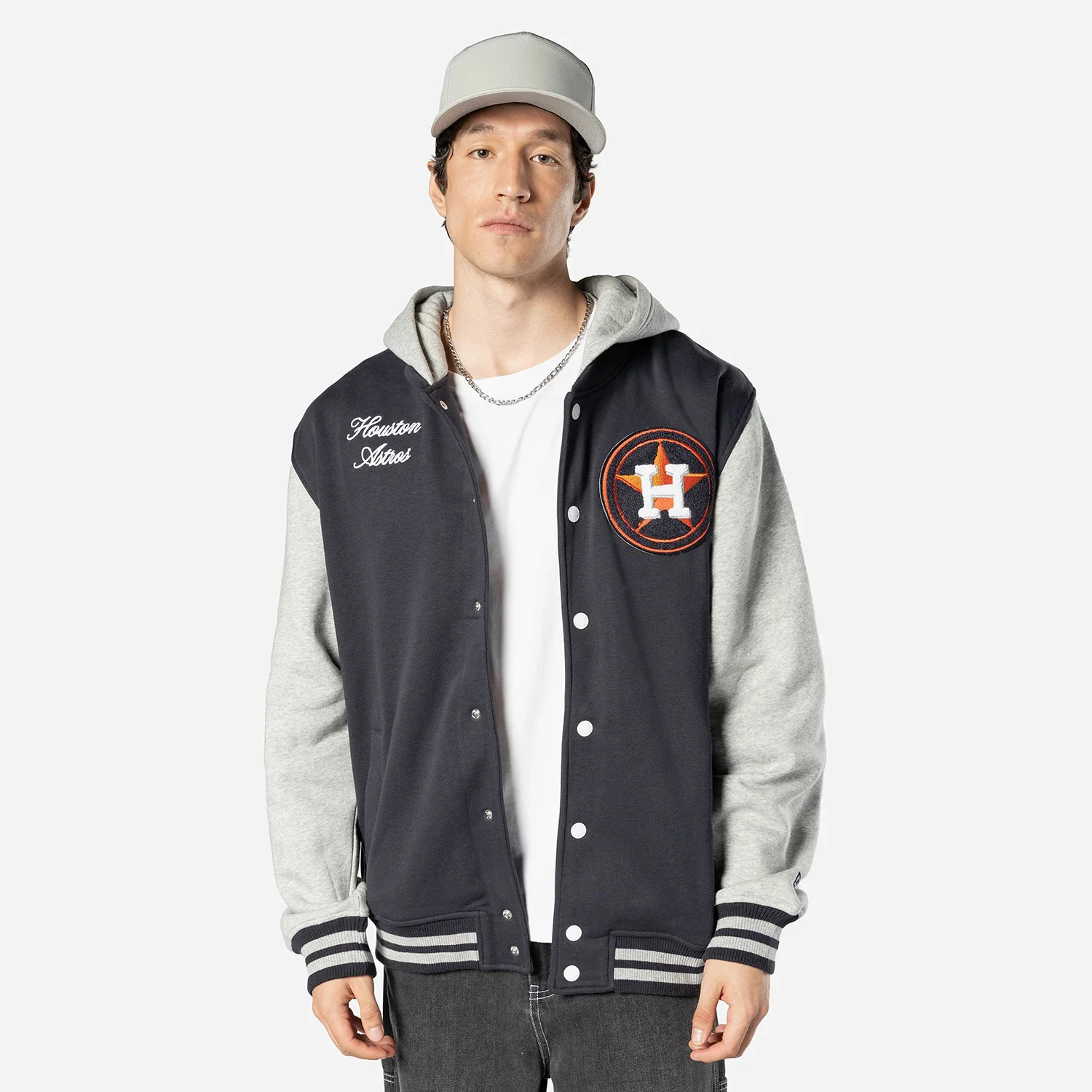 Astros Snap Front Fleece Jacket - Mens - Image 2