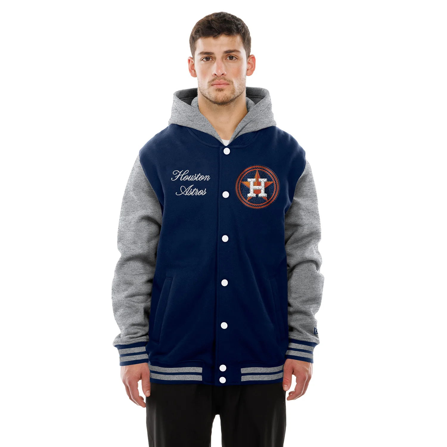 Astros Snap Front Fleece Jacket - Mens - Image 3