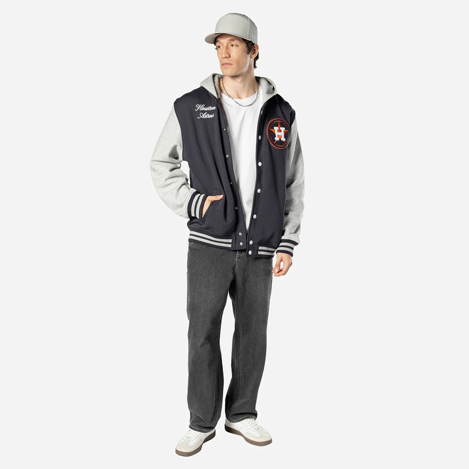 Astros Snap Front Fleece Jacket - Mens - Image 4
