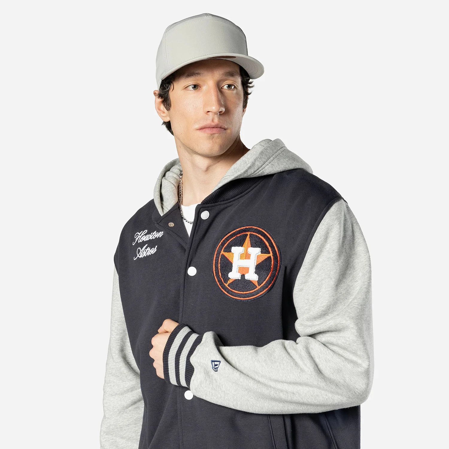 Astros Snap Front Fleece Jacket - Mens - Image 5
