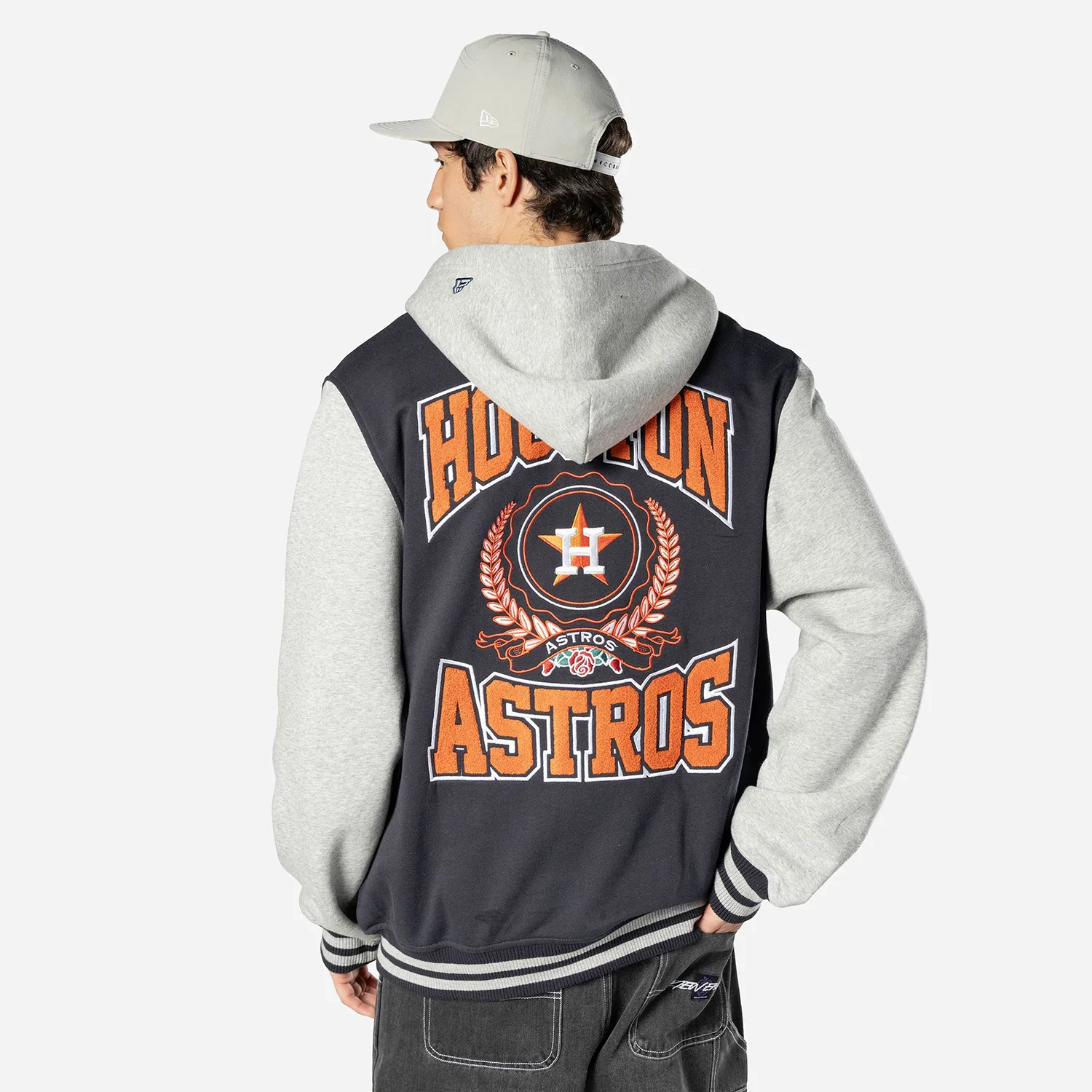 Astros Snap Front Fleece Jacket - Mens - Image 8
