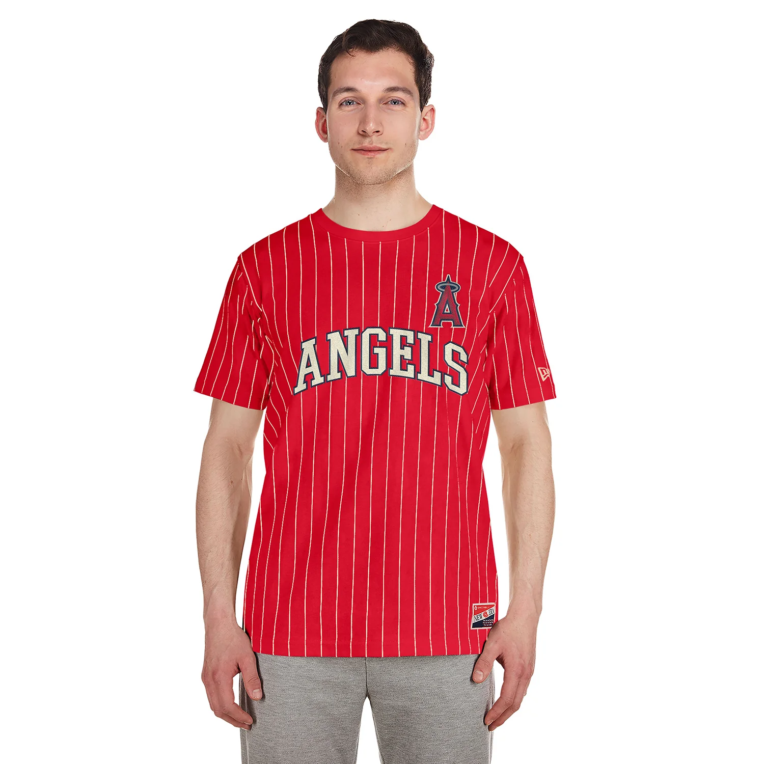 Angels Chrome Pinstripe Tee - Mens - Image 2