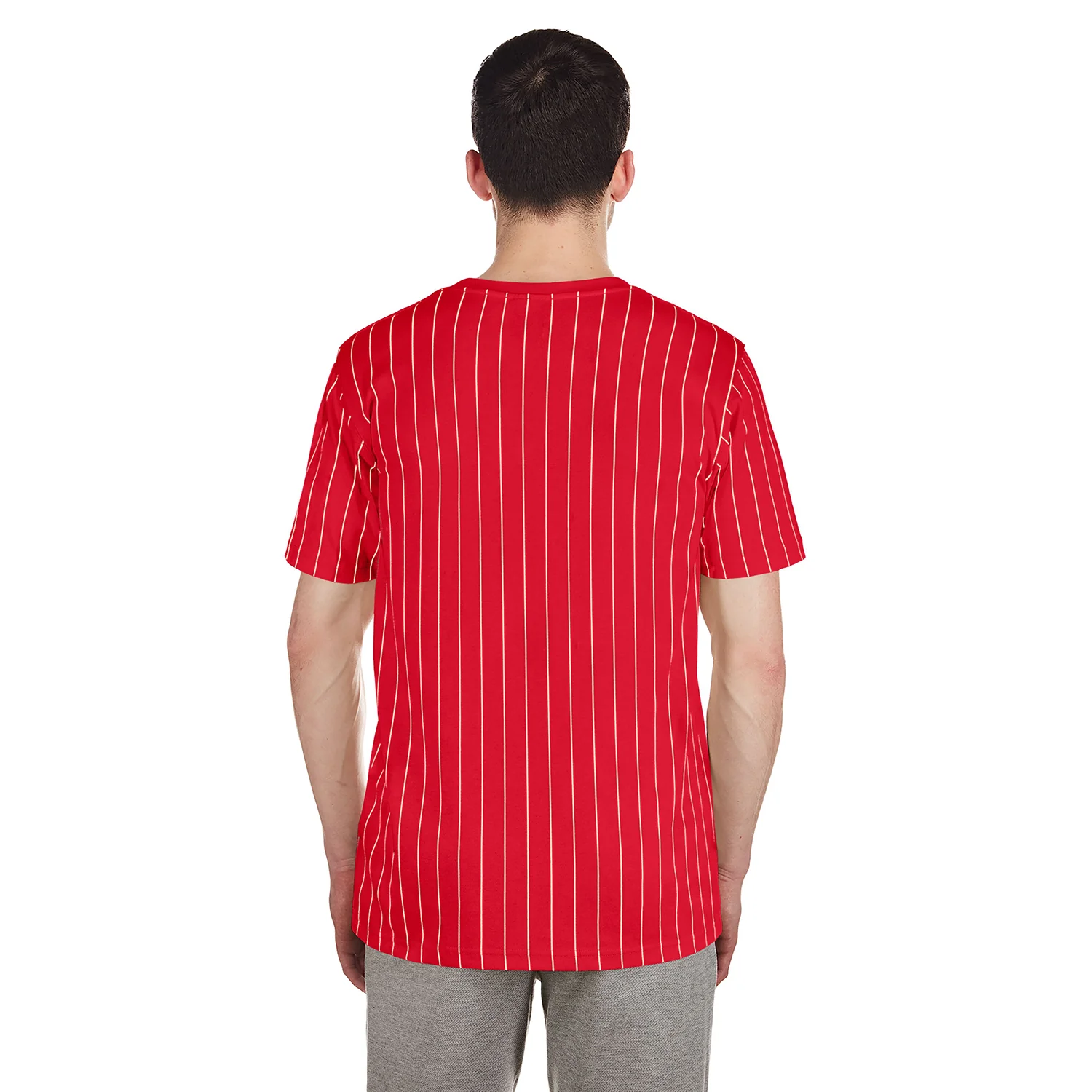 Angels Chrome Pinstripe Tee - Mens - Image 3