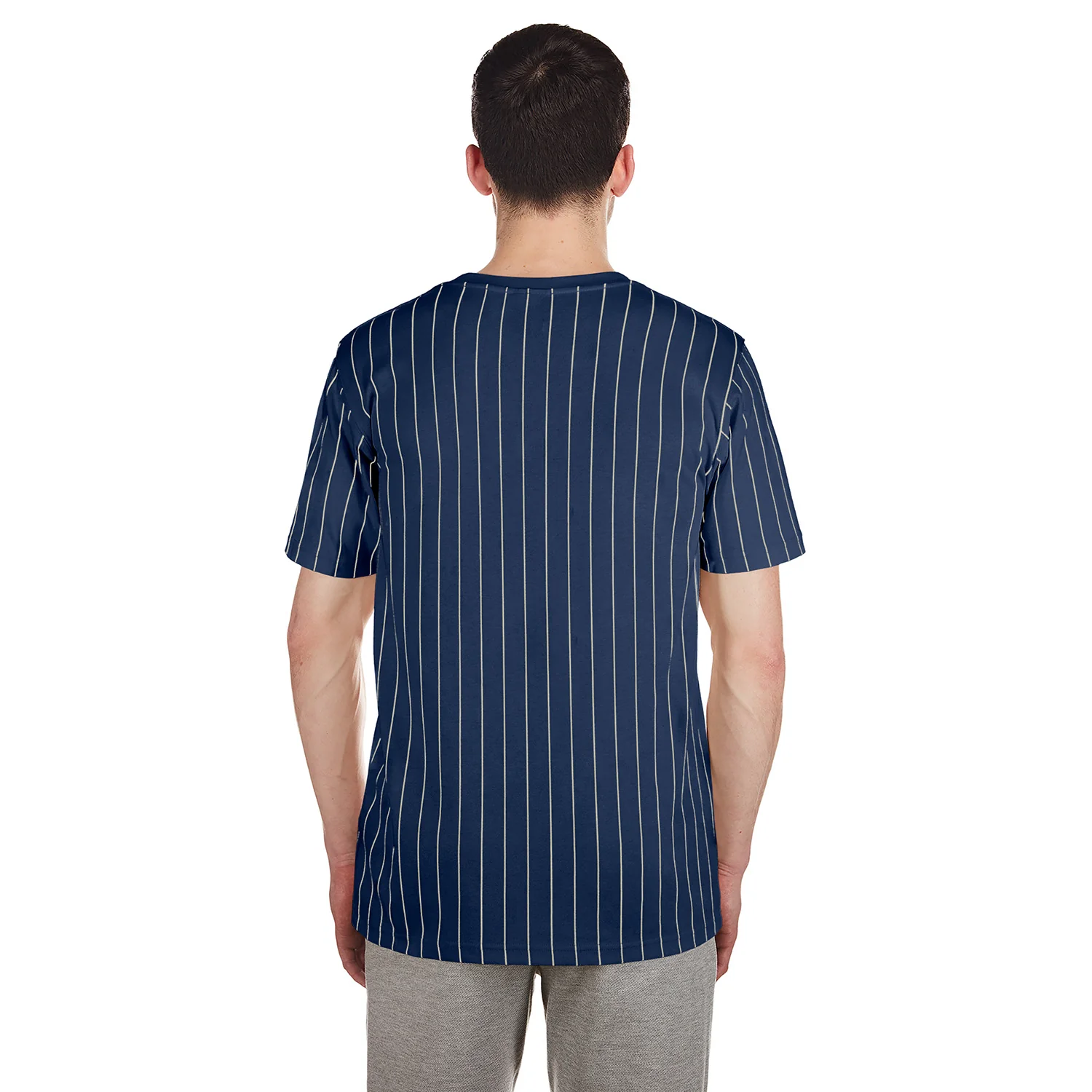 Astros Chrome Pinstripe Tee - Mens - Image 3