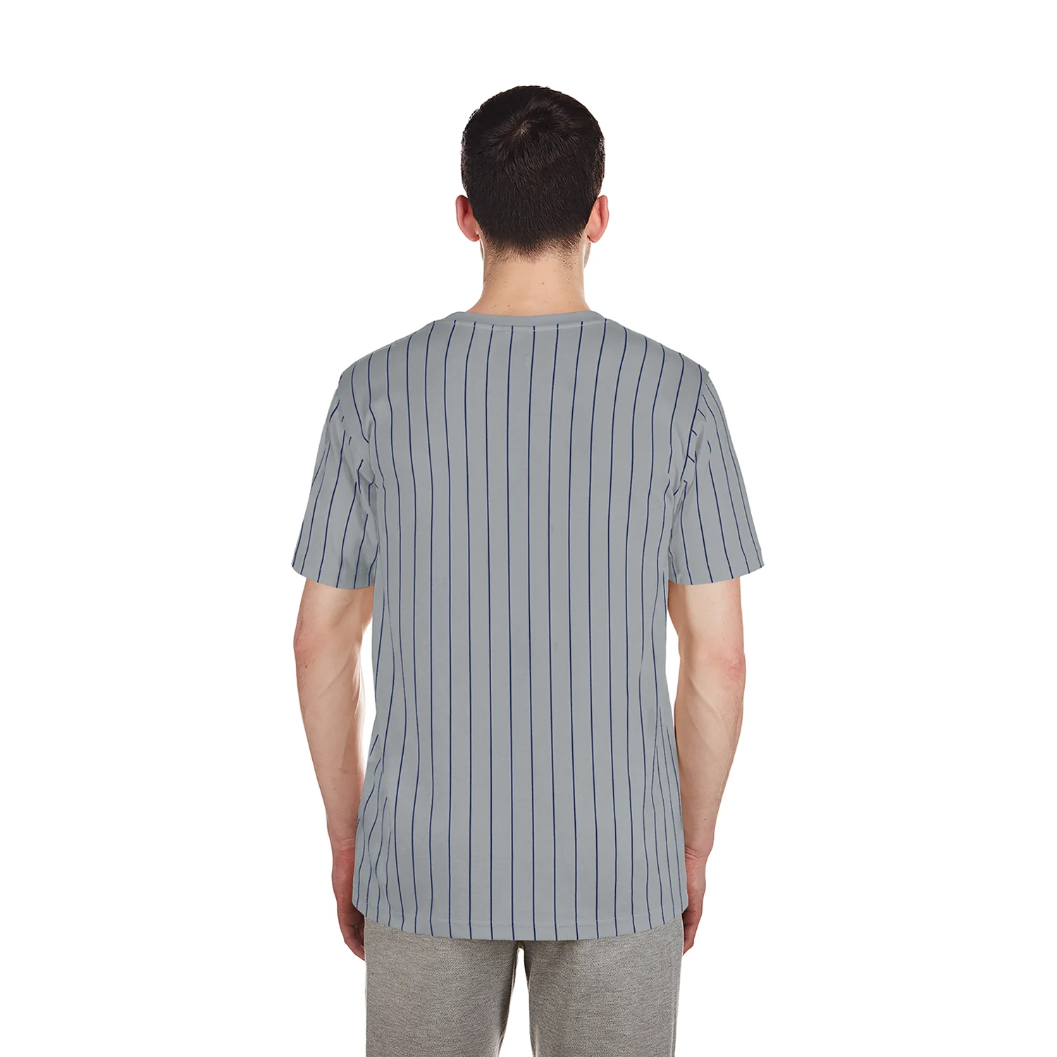 Dodgers Team Logo Pinstripe Tee - Mens - Image 3