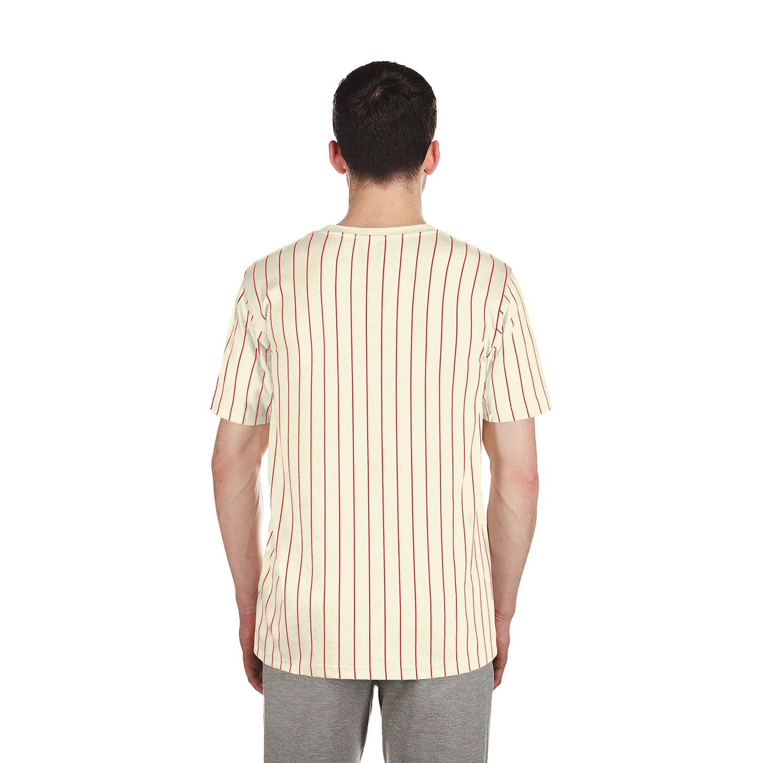 Angels Team Logo Pinstripe Tee - Mens - Image 3