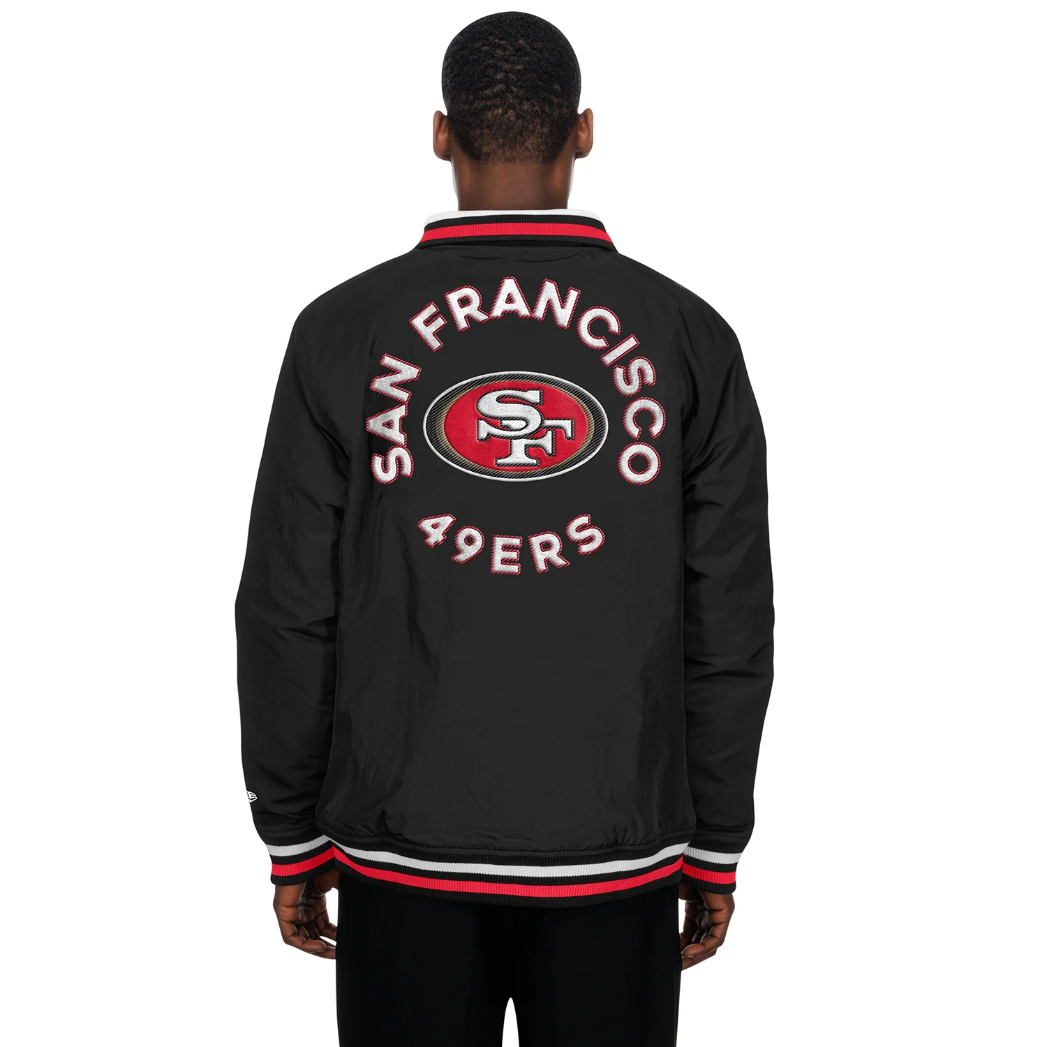 San Francisco 49ers Nylon Track Jacket -Mens - Image 3