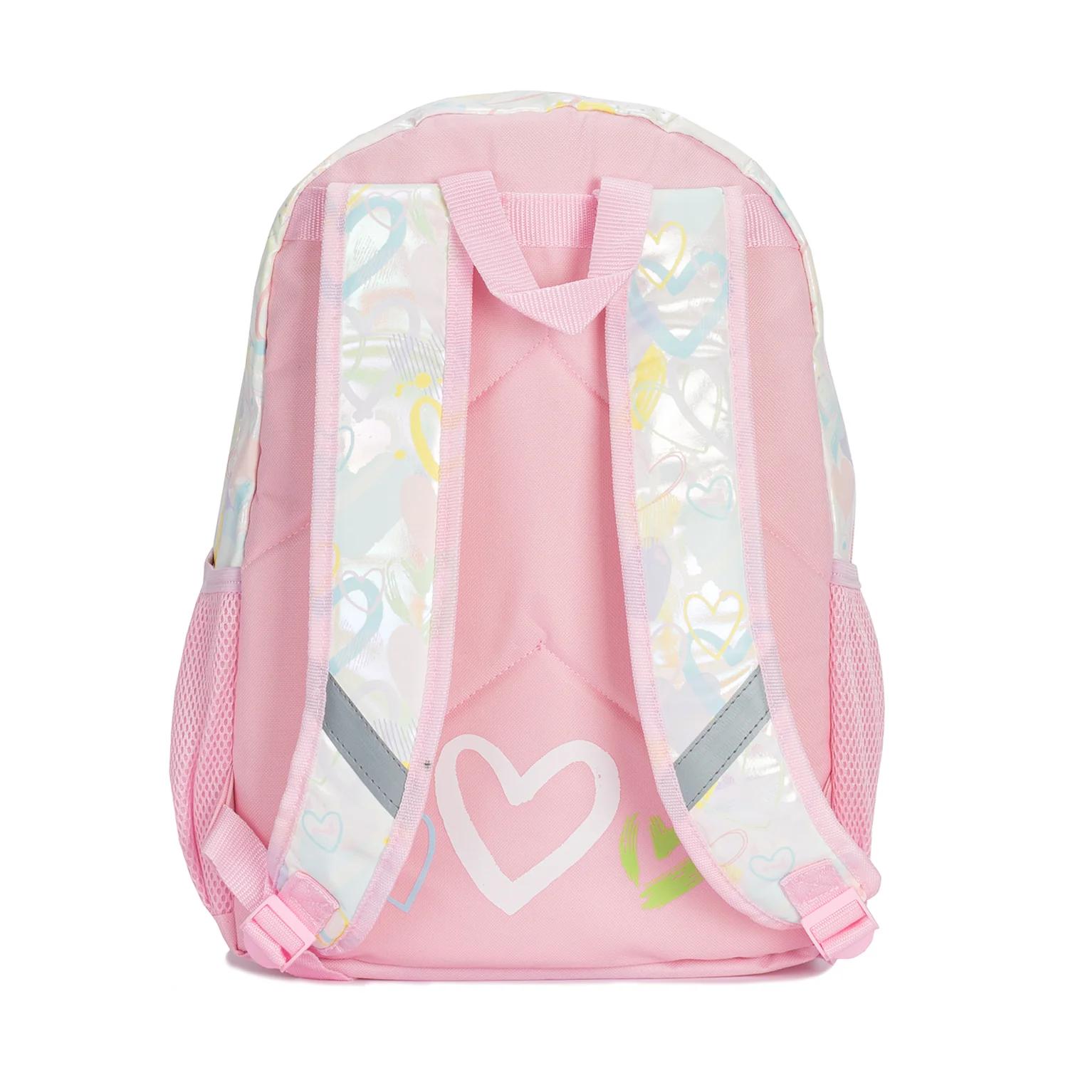 3 PC Rainbow Heart Backpack Lunch & Headphone Set - Image 4