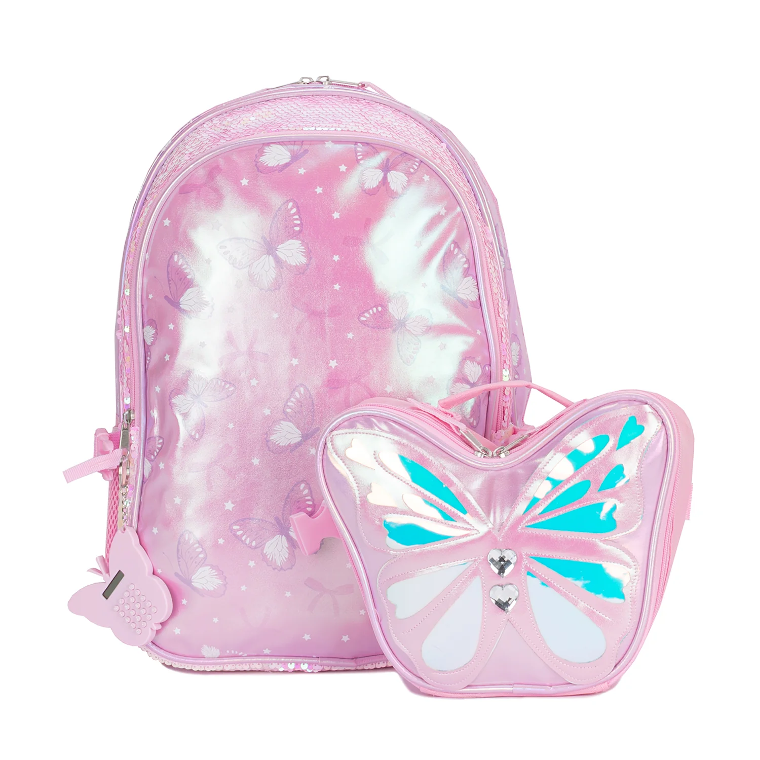 3 PC Butterfly Backpack Lunch Set - Image 2