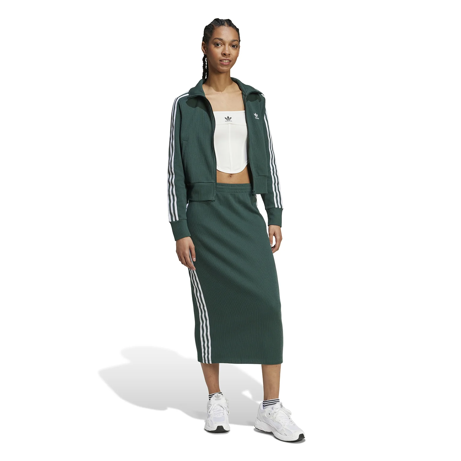 Firebird Knitted Pinstipe Track Jacket - Womens - Image 3