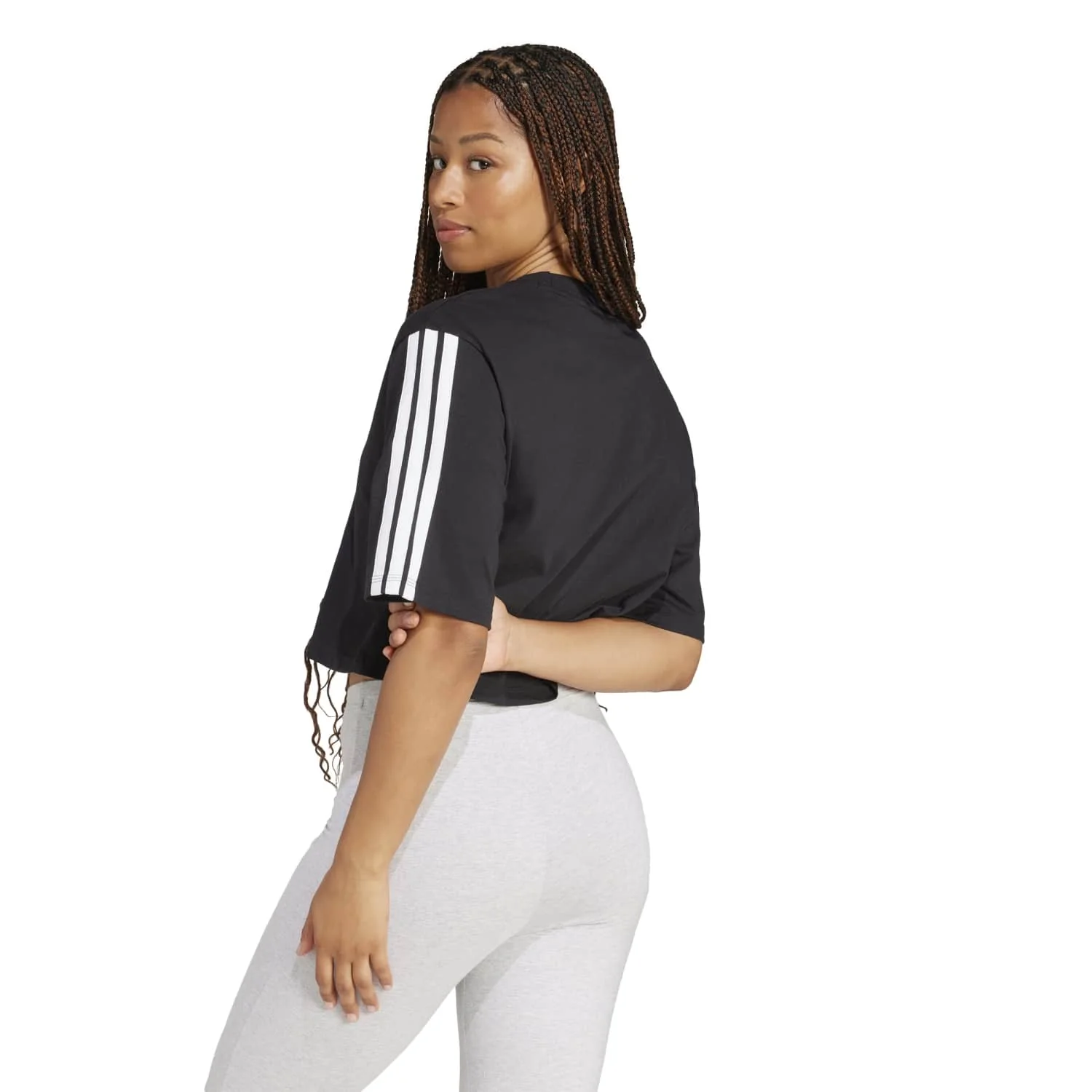 Essentials 3-Stripes Loose T-Shirt - Womens - Image 6