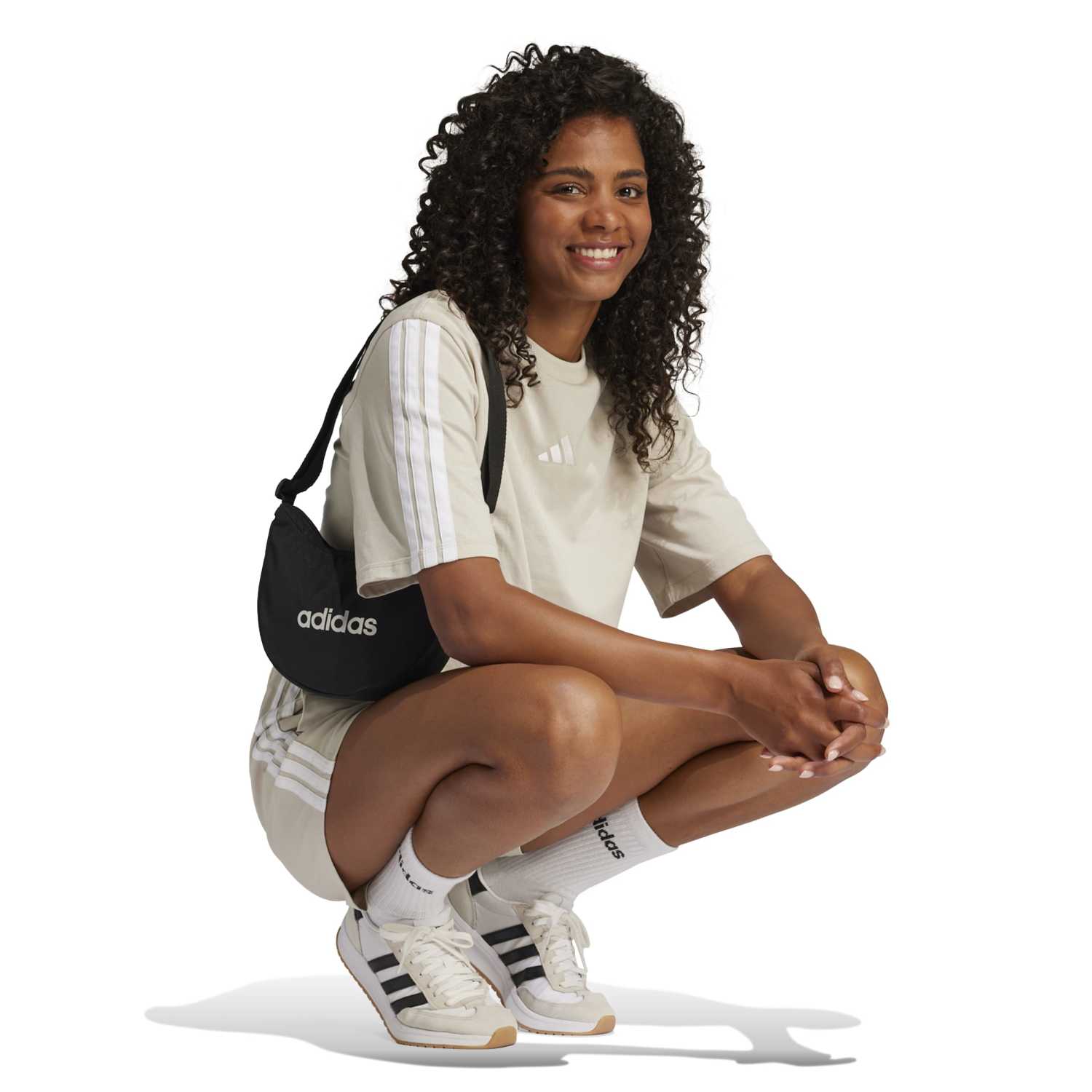 Essentials 3-Stripes Loose T-Shirt - Womens - Image 3