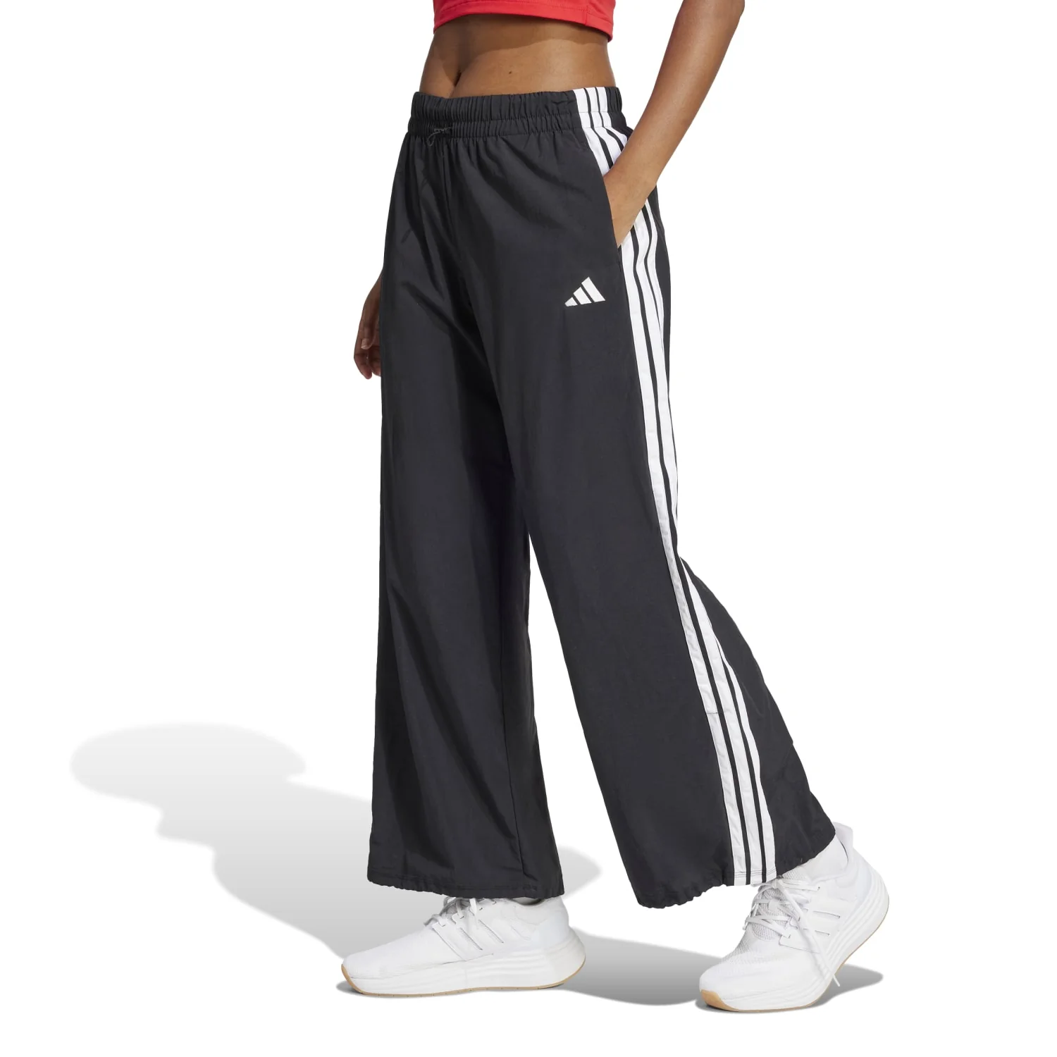 Essentials 3-Stripe Parachute Pant - Womens - Image 3