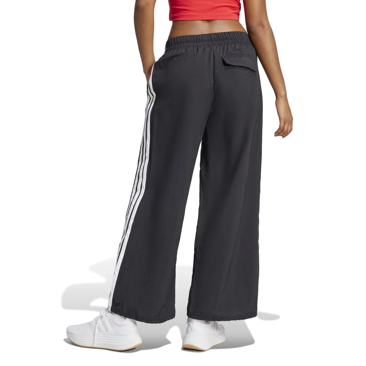 Essentials 3-Stripe Parachute Pant - Womens - Image 6